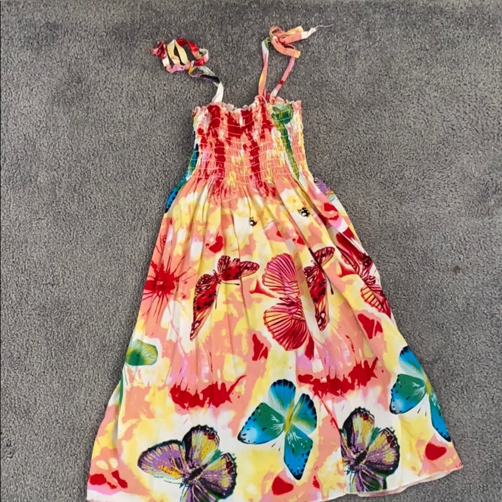 Girls smocked dress